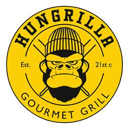 Hungrilla Gourmet Grill logo.